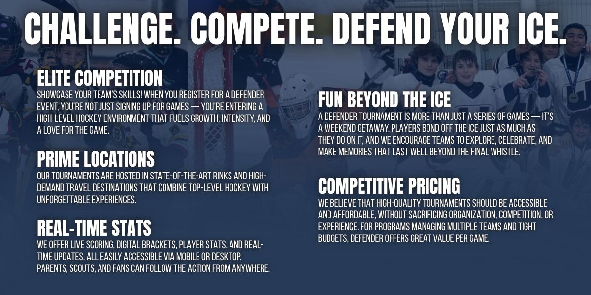 Challenge. Compete. Defend Your Ice.